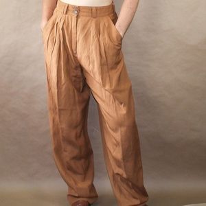 (1) vtg 70s high waisted pleated autumn pants